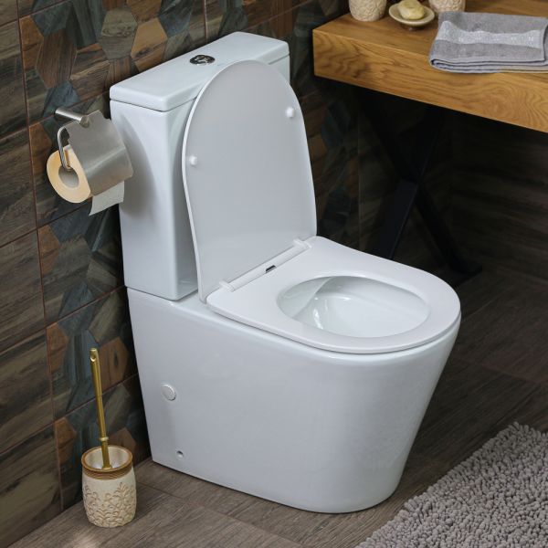 Унитаз-компакт Melana MLN-310307 безободковый белый